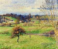 Feld bei eragny 1885 Camille Pissarro Szenerie